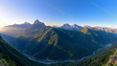 Beauty of majestic mountains