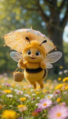Happy Meadow Bee